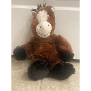 Goffa Pony Horse Plush Brown and White 14” Super Soft Toy Stuffed Animal